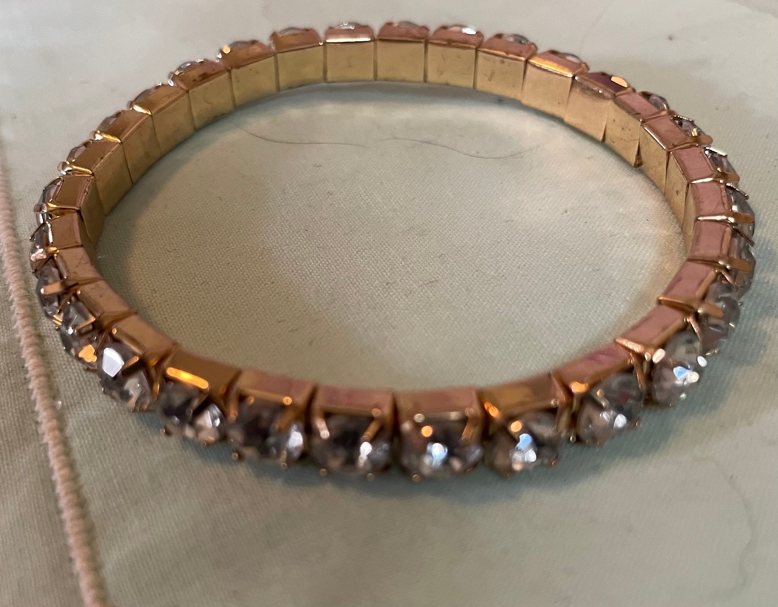 Beautiful Gold and Diamond stone bracelet