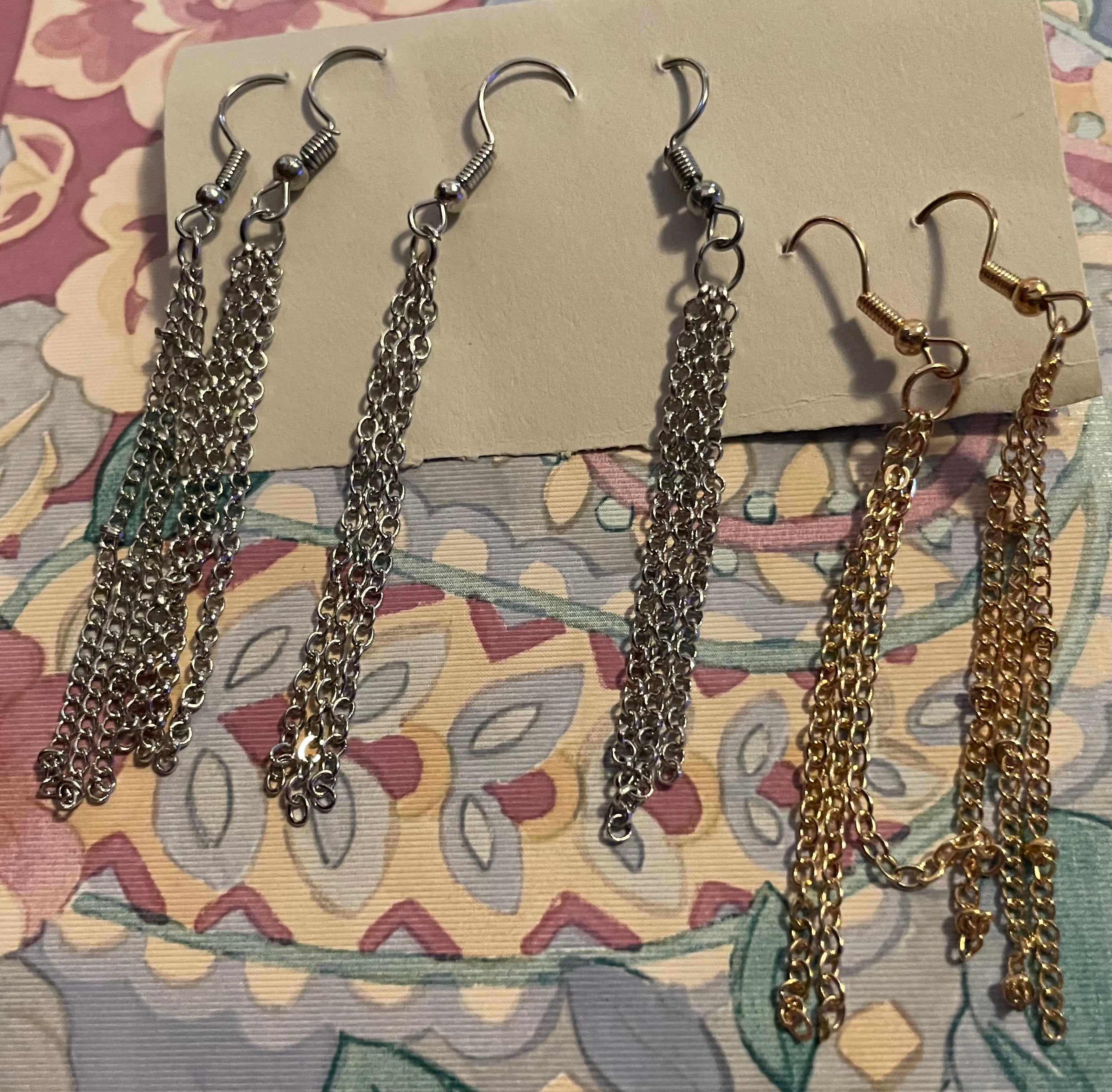 Chain earrings