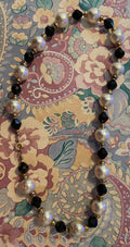 Pearl and Black Bead necklace