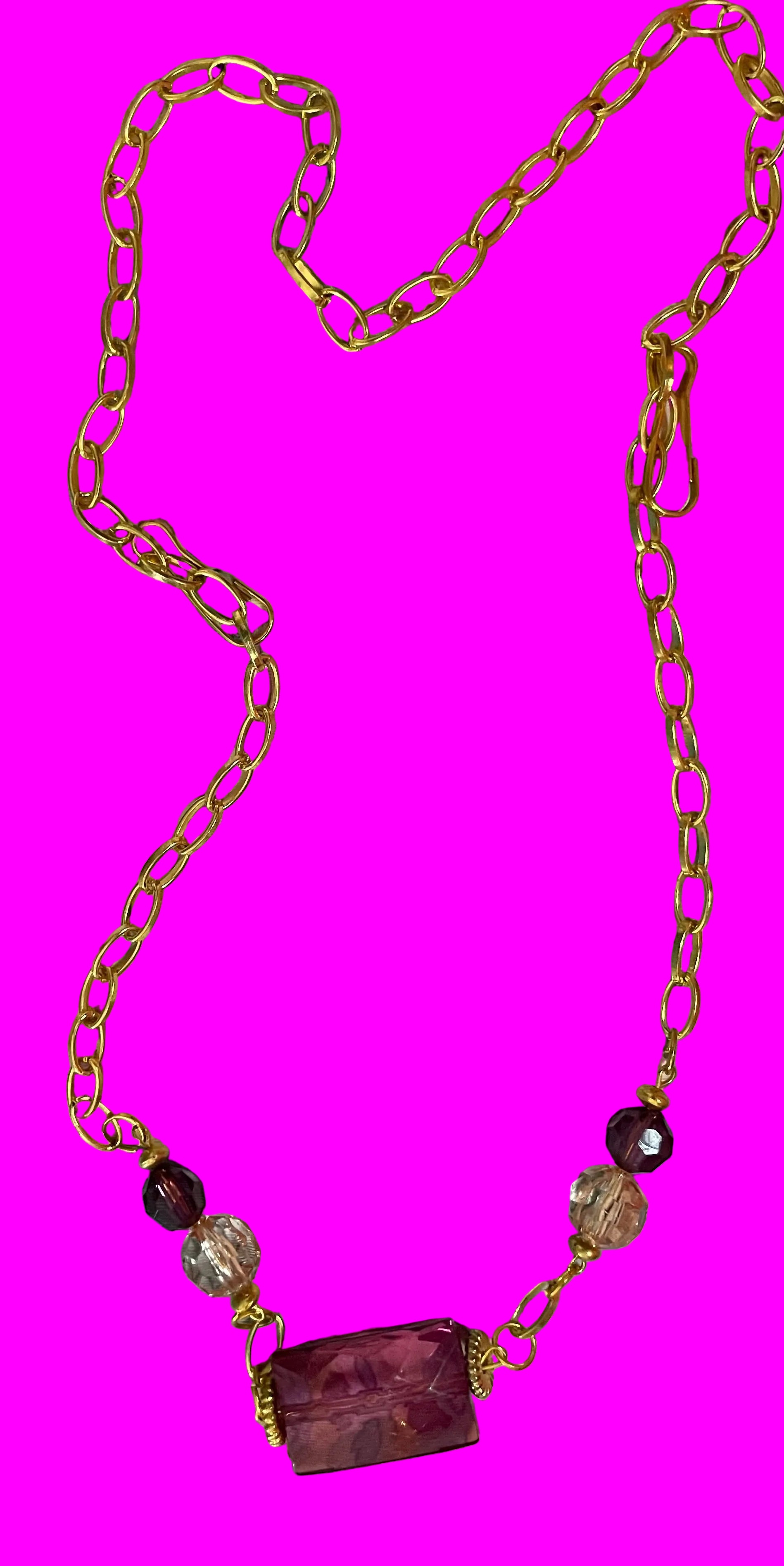 Beautiful purple bead necklace