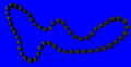 Black beaded necklace