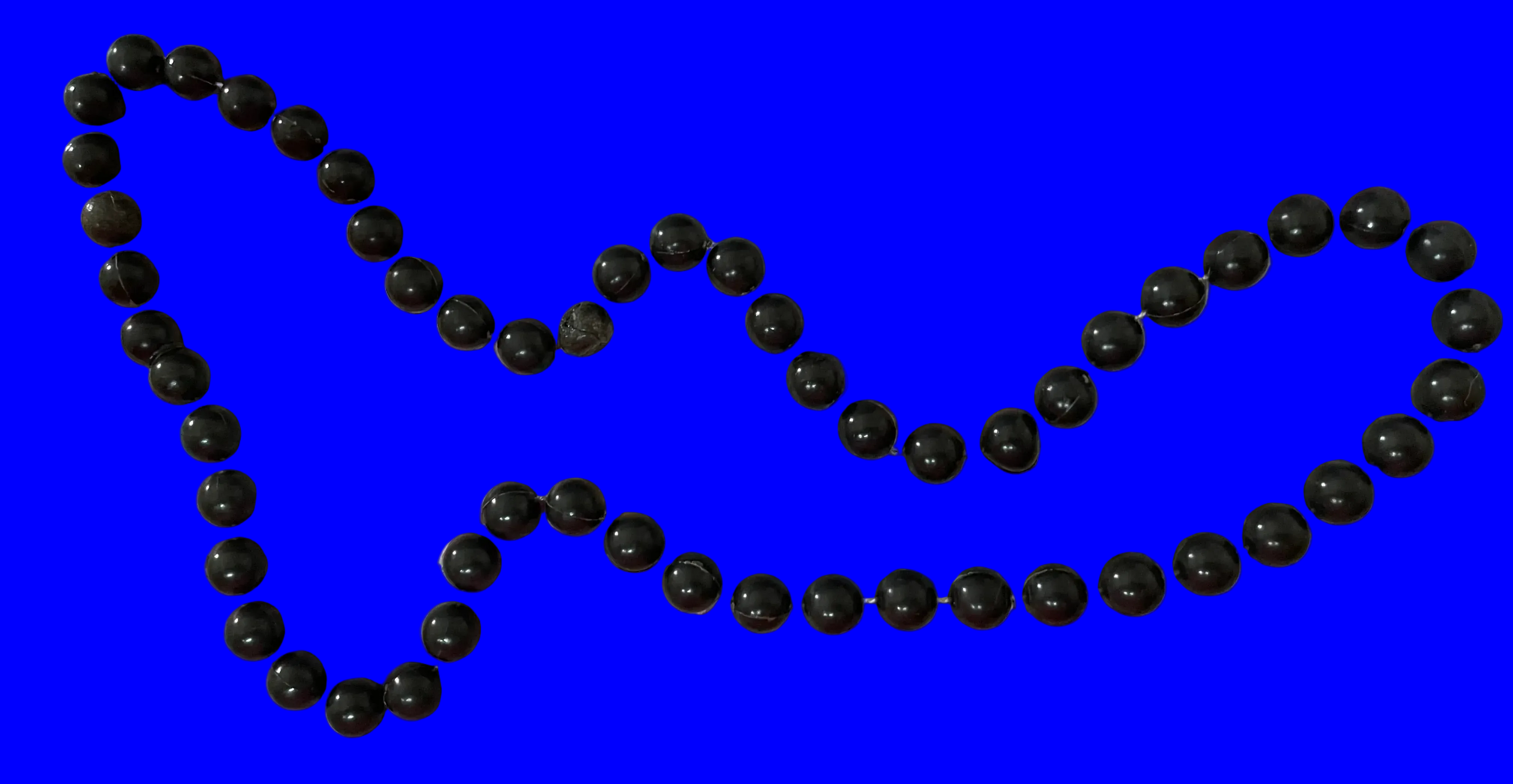 Black beaded necklace
